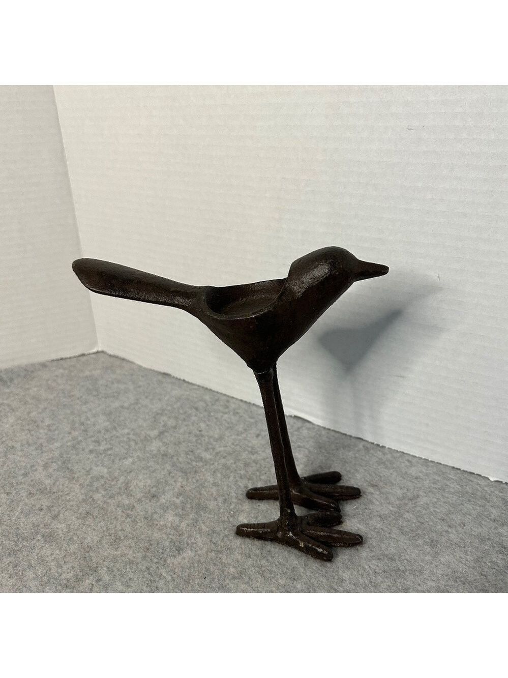Retro Iron Bird Votive Holder Felt Underside 6.5x6.5"